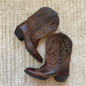 Women’s Brown Laredo Leather Cowboy Boots